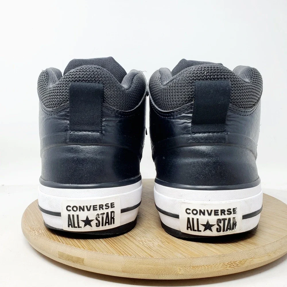 Converse Chuck Taylor All Star Street Boot Shoes Mens 8 Black Leather Sneaker - Picture 7 of 13